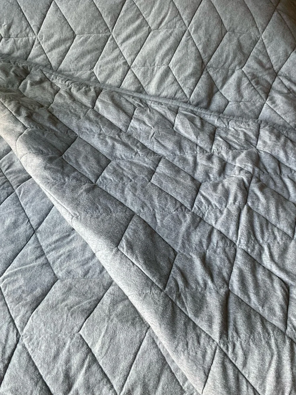 Pottery Barn Kids Gray Jersey Twin Quilt Reversible
